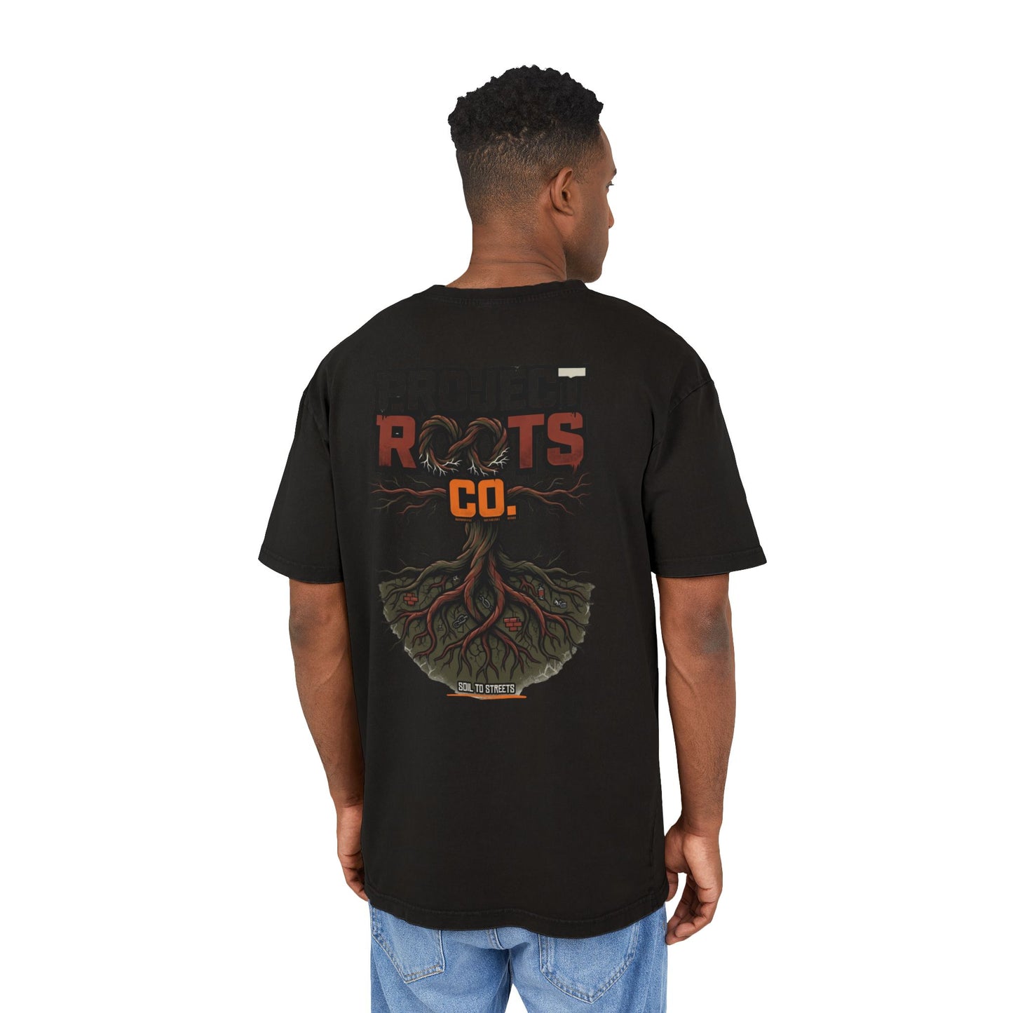Soil To Streets Acid-Wash Tee — 'Protect Roots'