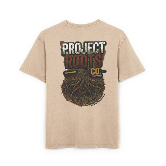 From The Ground Up Acid-Wash Tee — 'Protect Roots'