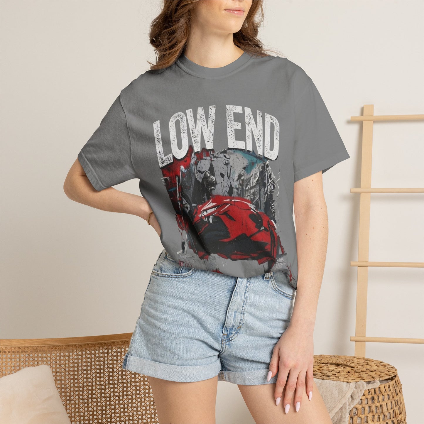 Low End Motorcycle Vintage Racing Graphic T-Shirt