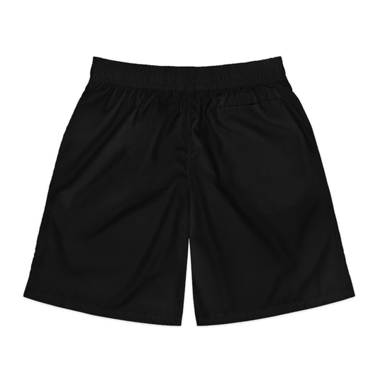 Low End Men's Black Jogger Shorts with 'Low End University' Crest – Athletic Casual Summer Shorts