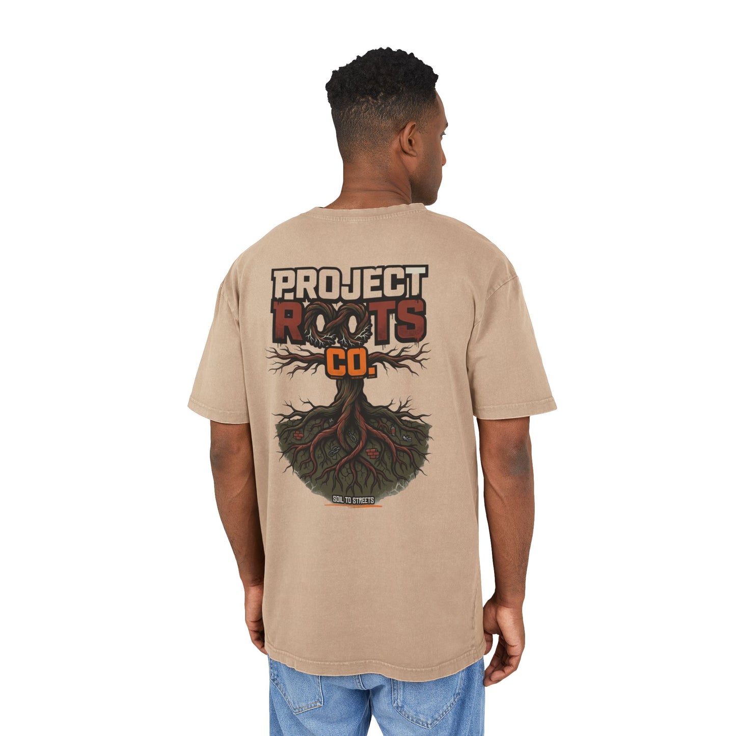 Soil To Streets Acid-Wash Tee — 'Protect Roots'