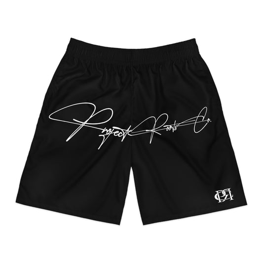Signature PRC  Black Jogger Shorts with – Athletic Casual Summer Shorts