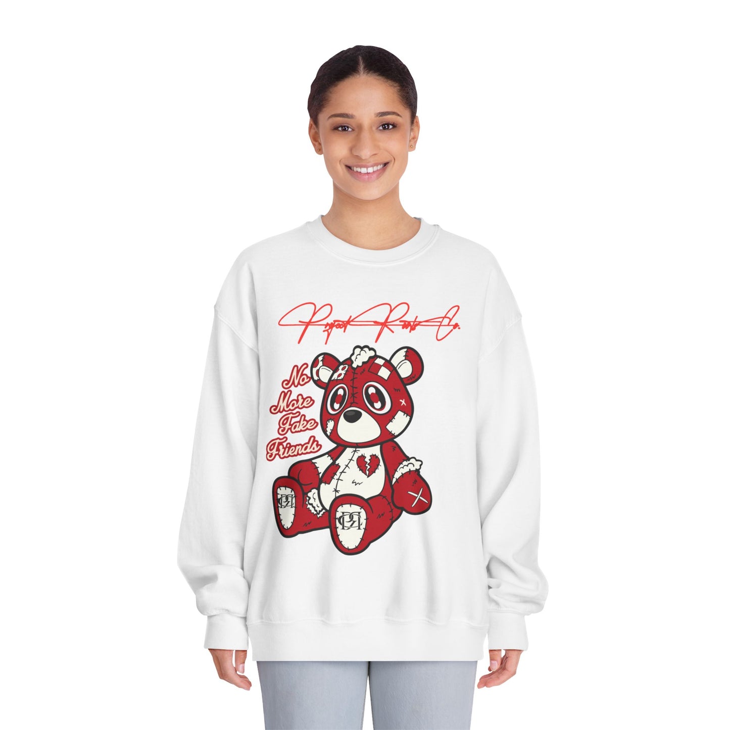 PRC No Fake Friends Teddy Sweatshirt