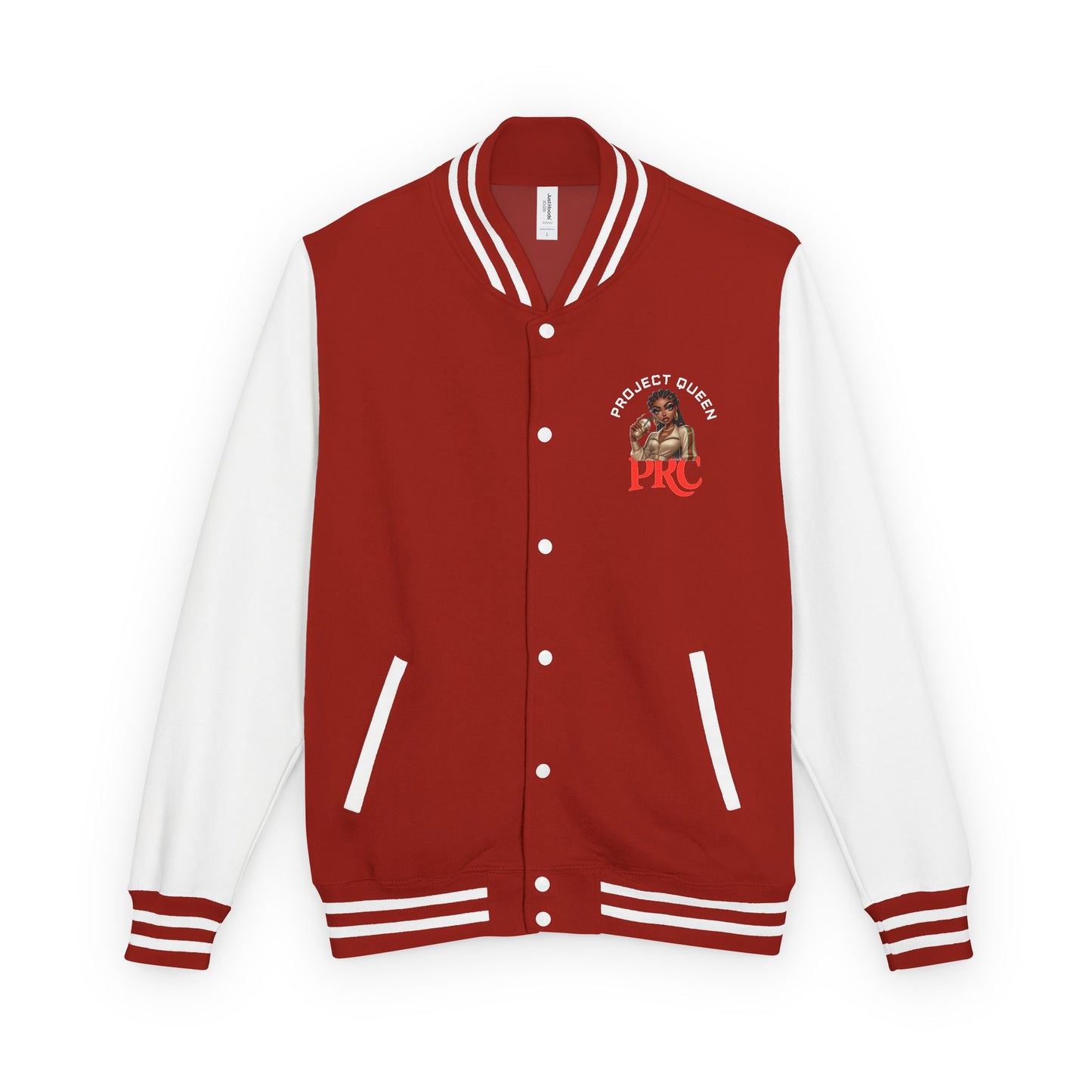 PRC Project Queen Letterman Jacket — Project Roots Co. Green Crest Varsity Jacket