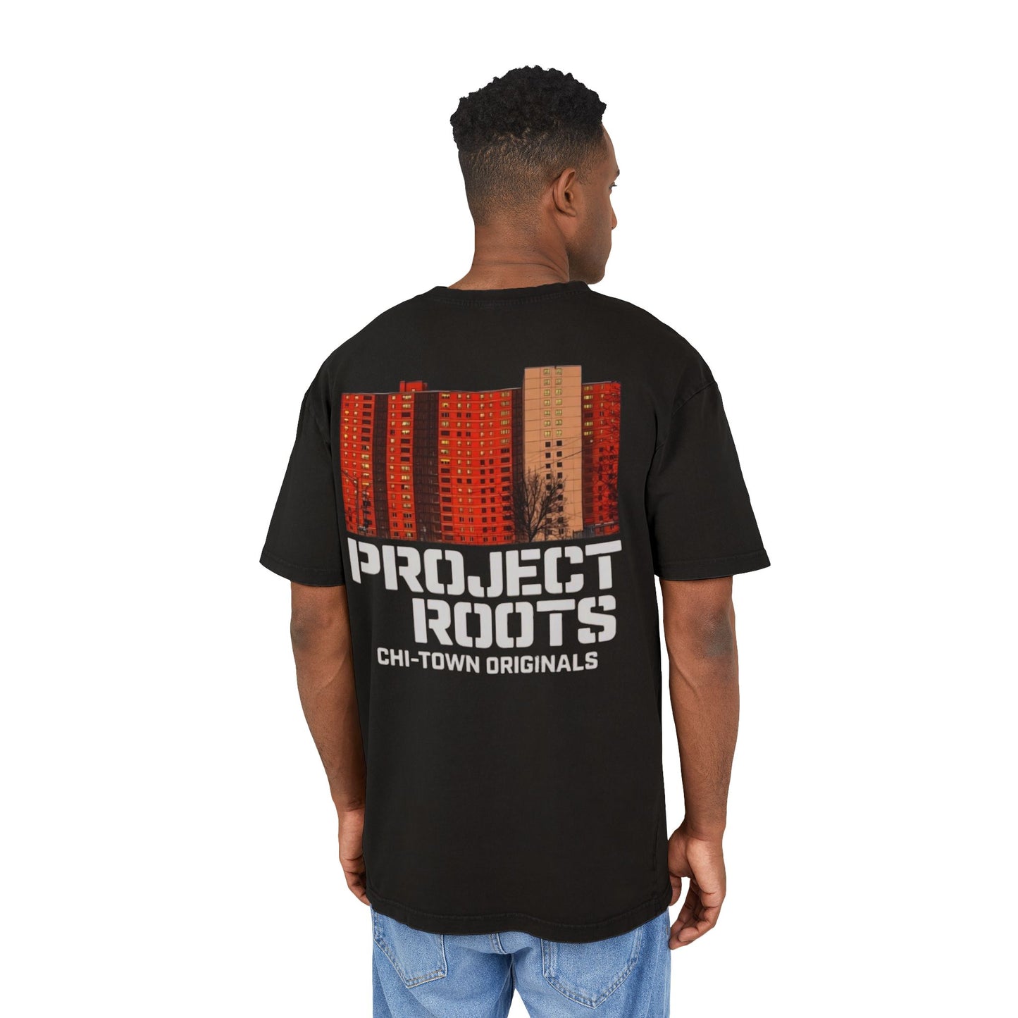 Project Roots Tee — Chi-Town Originals Acid-Washed Graphic Shirt