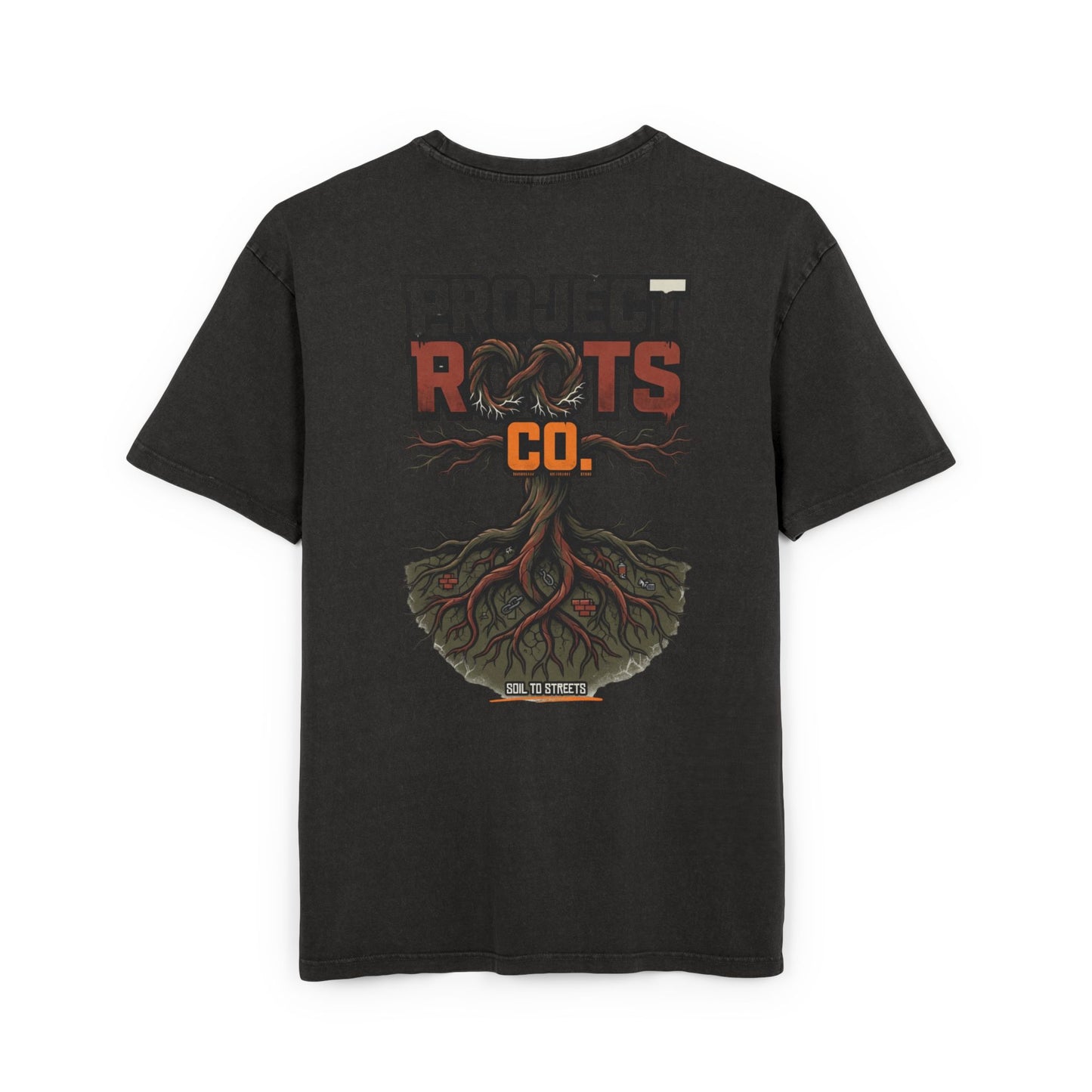Soil To Streets Acid-Wash Tee — 'Protect Roots'