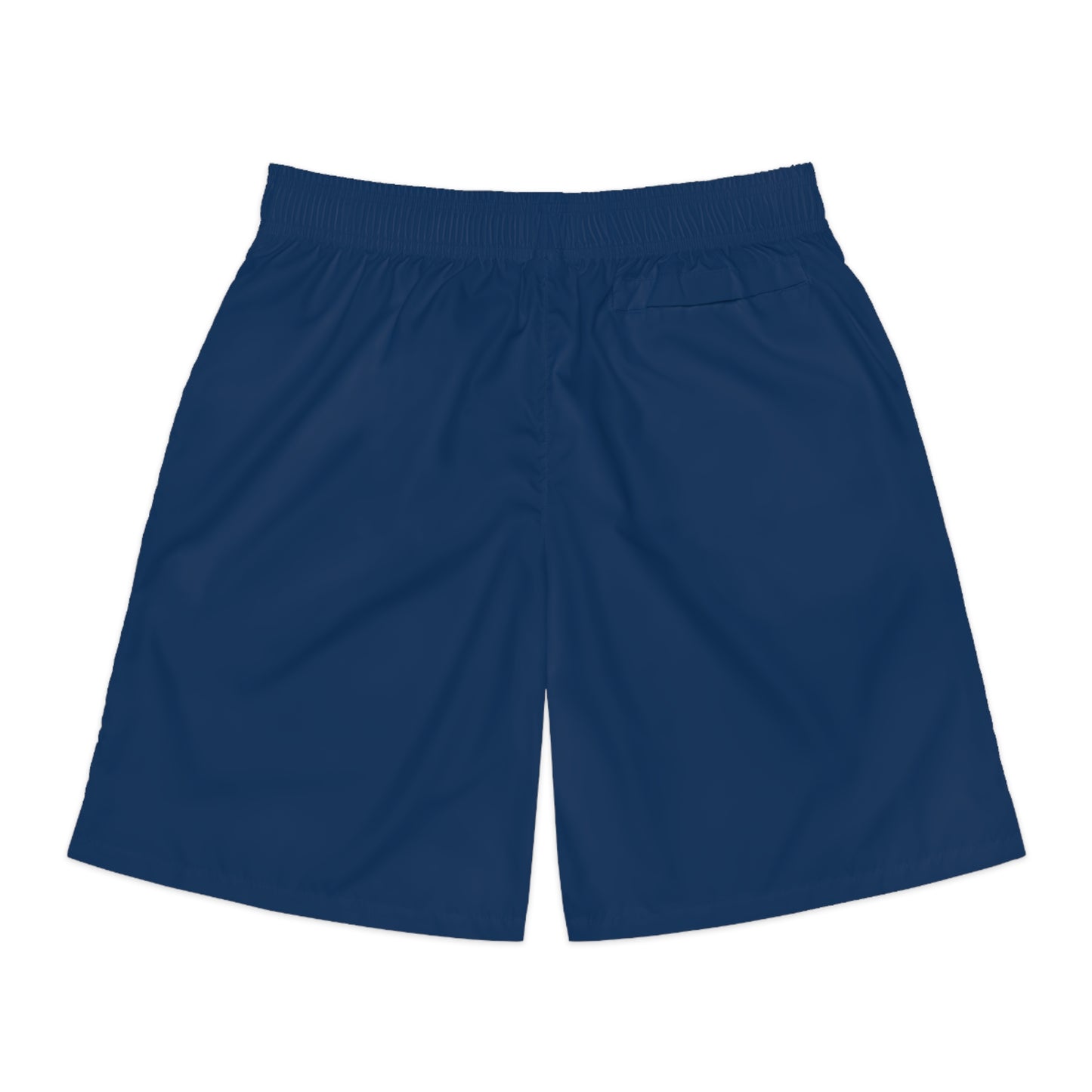 LEU Men's Navy Jogger Shorts with 'Low End University' Crest – Athletic Casual Summer Shorts
