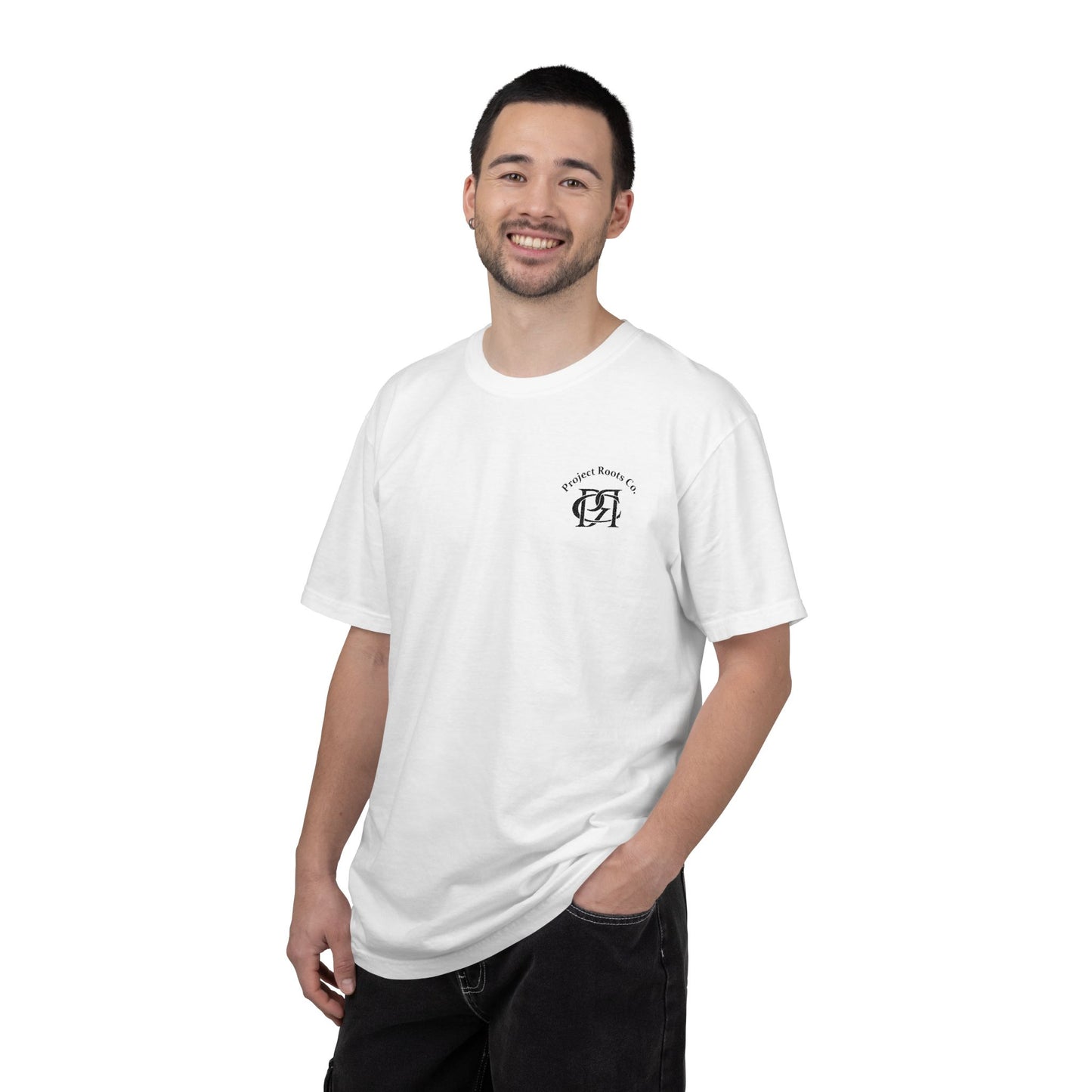 T-Shirt — Retro Crest Chest Logo "CA" Minimalist Graphic