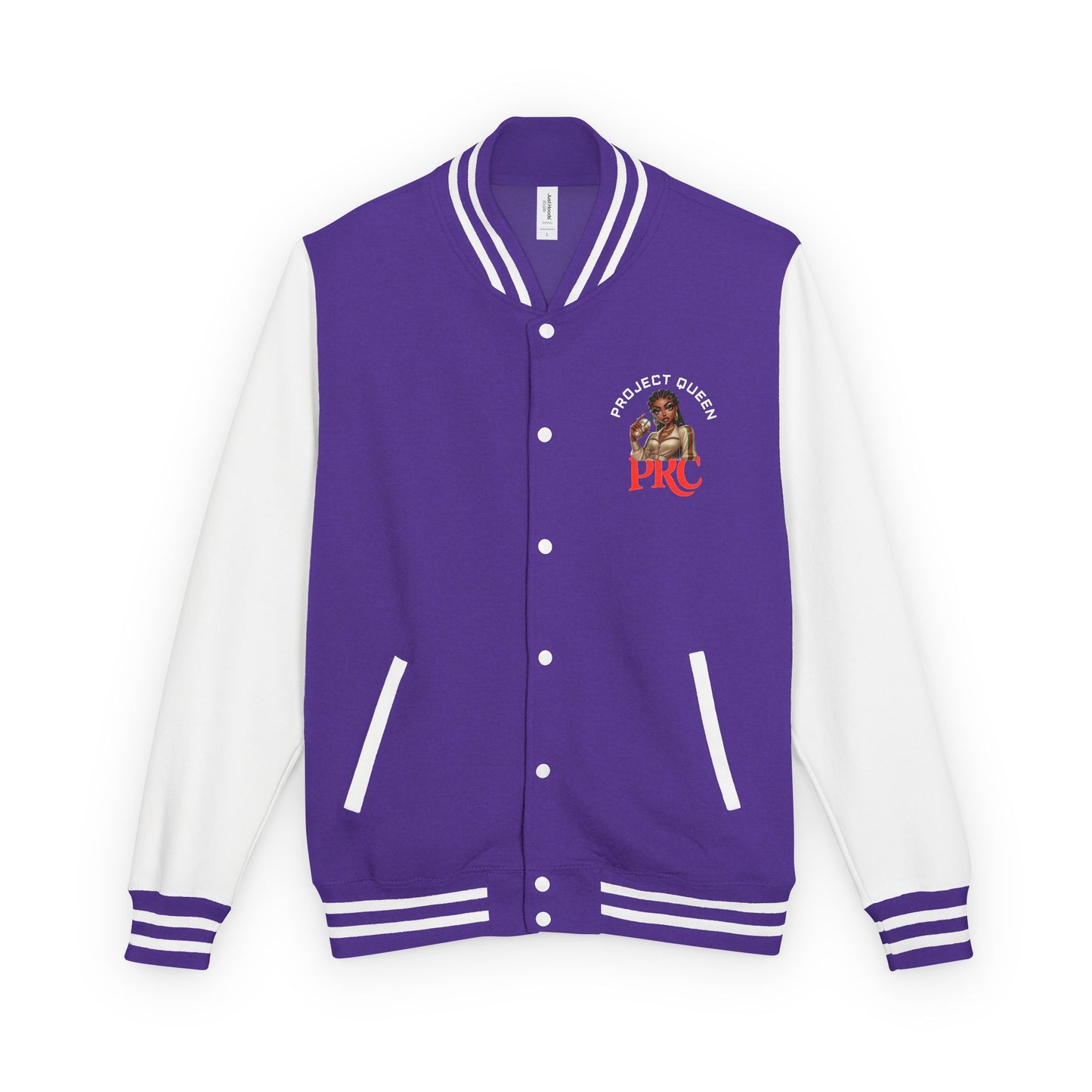 PRC Project Queen Letterman Jacket — Project Roots Co. Green Crest Varsity Jacket