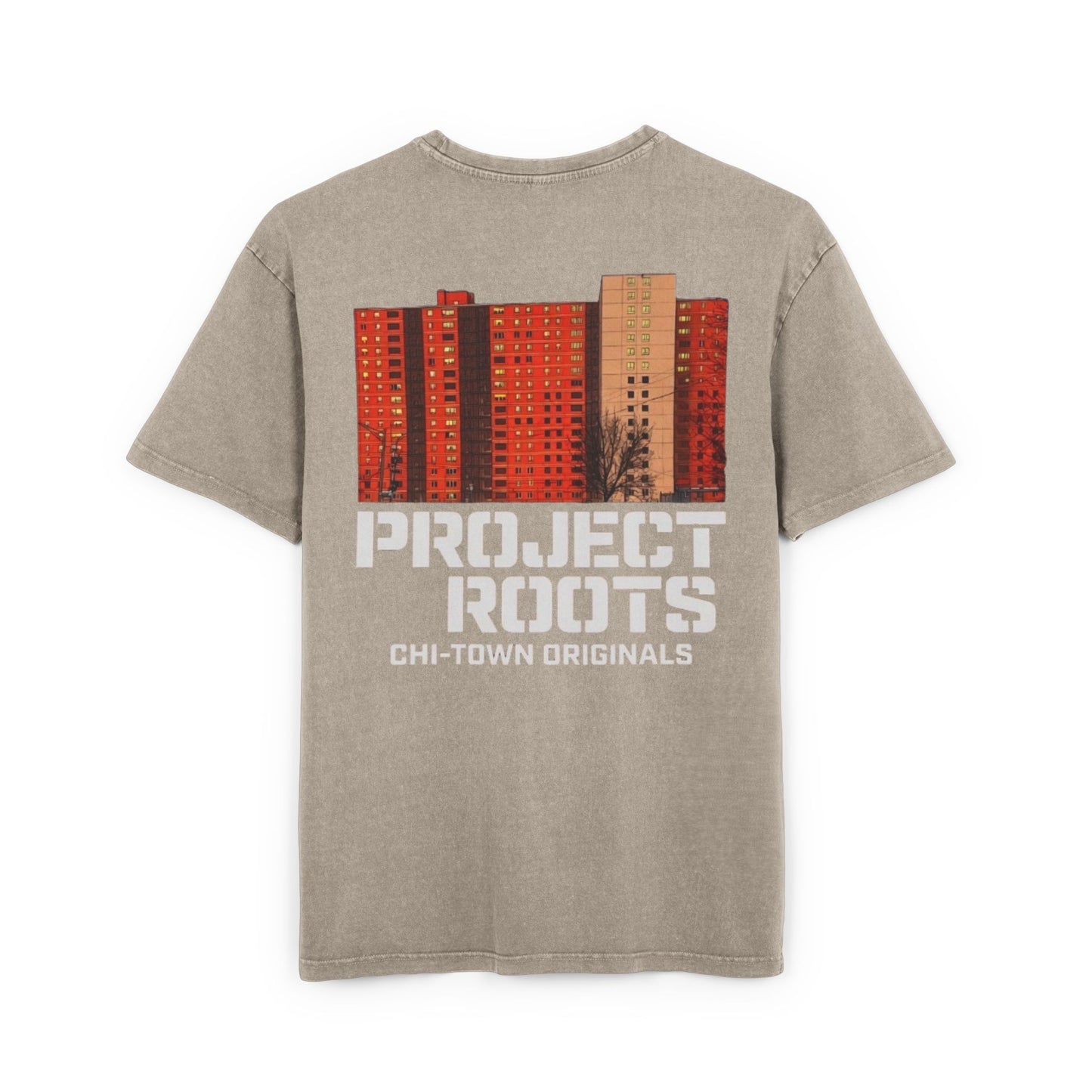 Project Roots Tee — Chi-Town Originals Acid-Washed Graphic Shirt