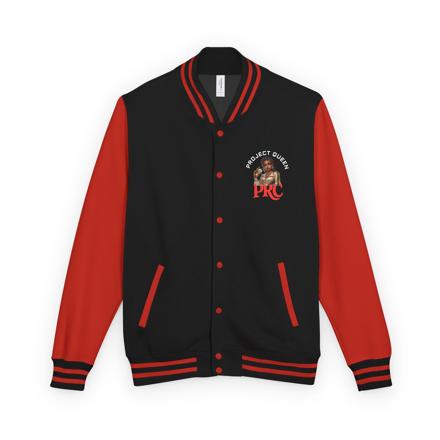 PRC Project Queen Letterman Jacket — Project Roots Co. Green Crest Varsity Jacket