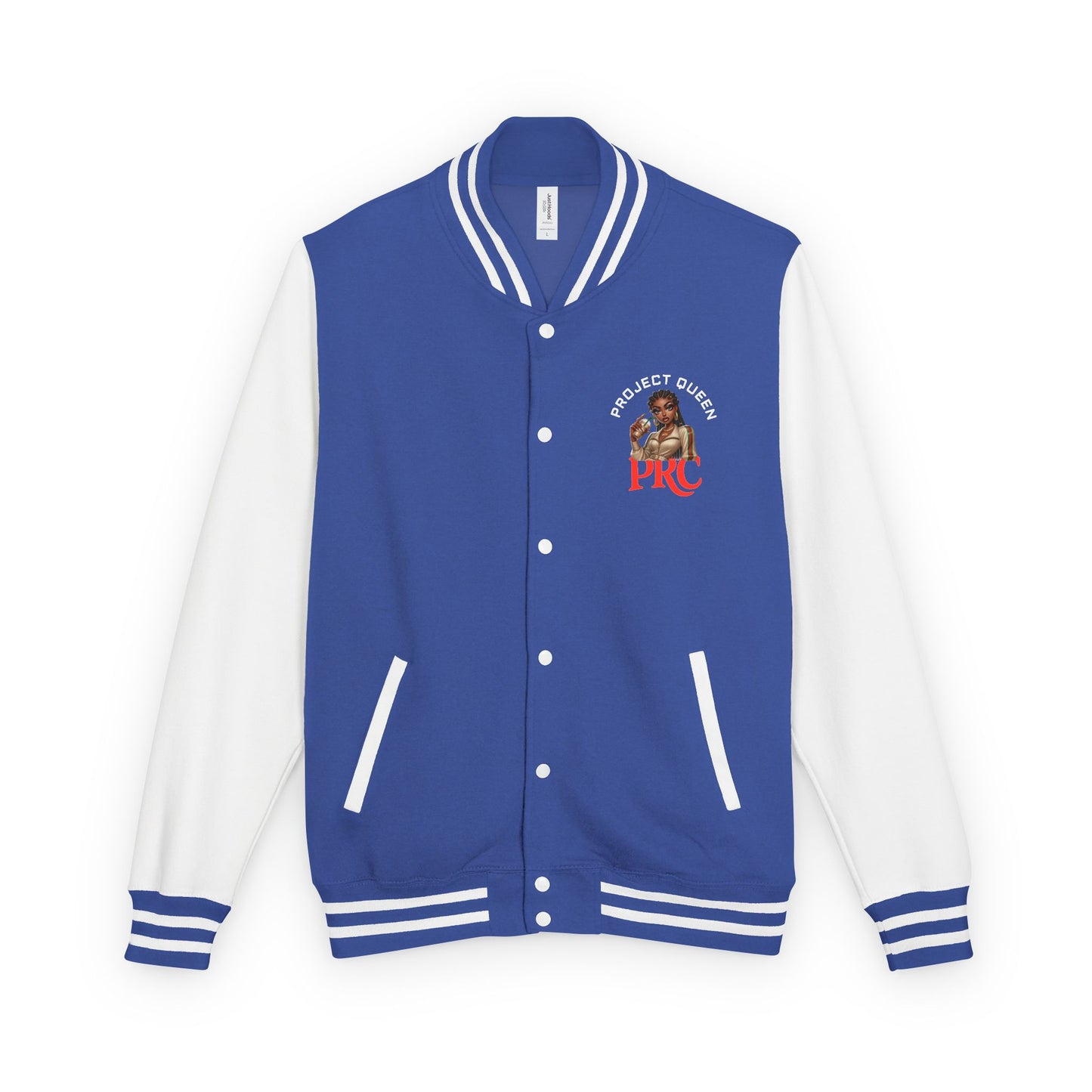 PRC Project Queen Letterman Jacket — Project Roots Co. Green Crest Varsity Jacket