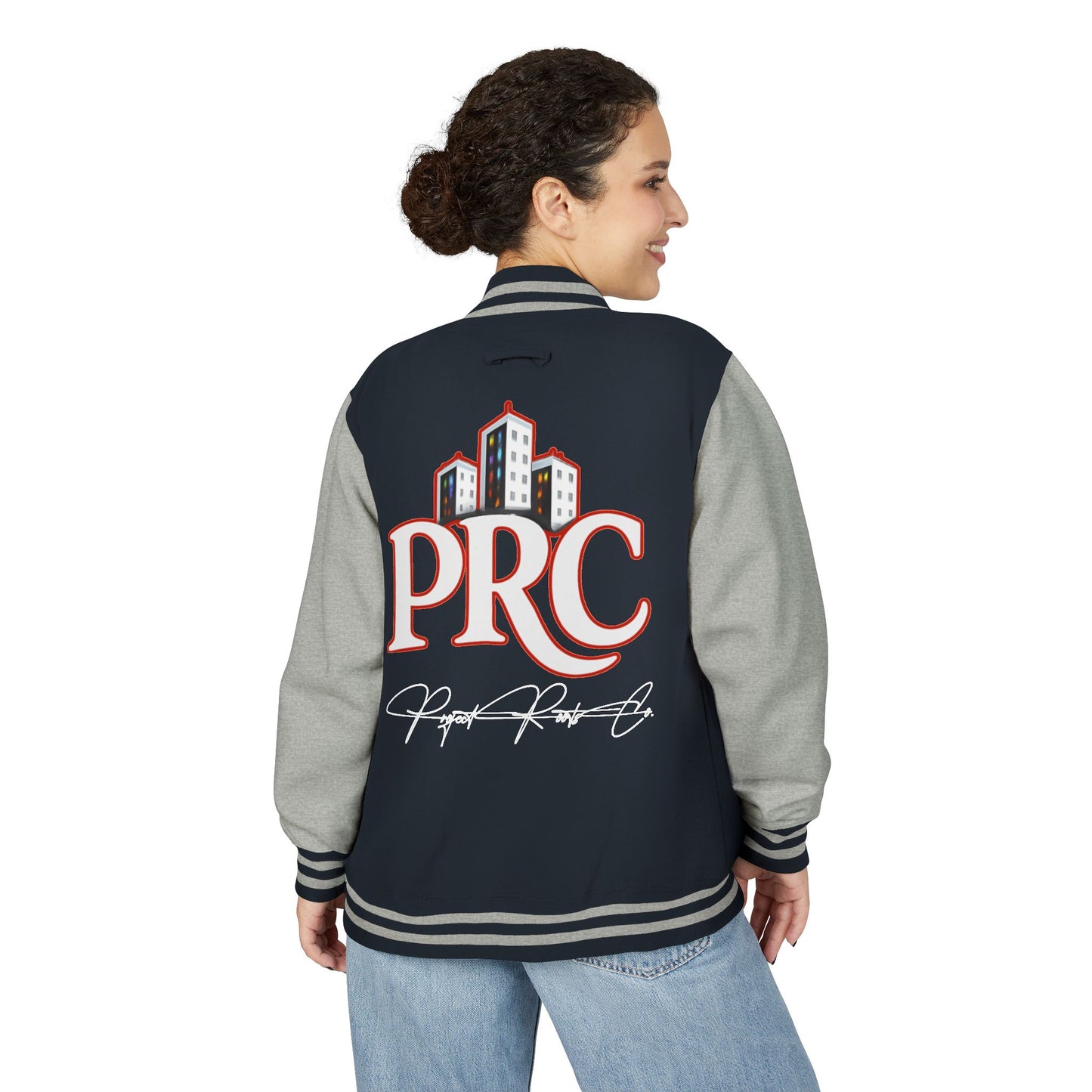 PRC Letterman Jacket — Project Roots Co. Green Crest Varsity Jacket