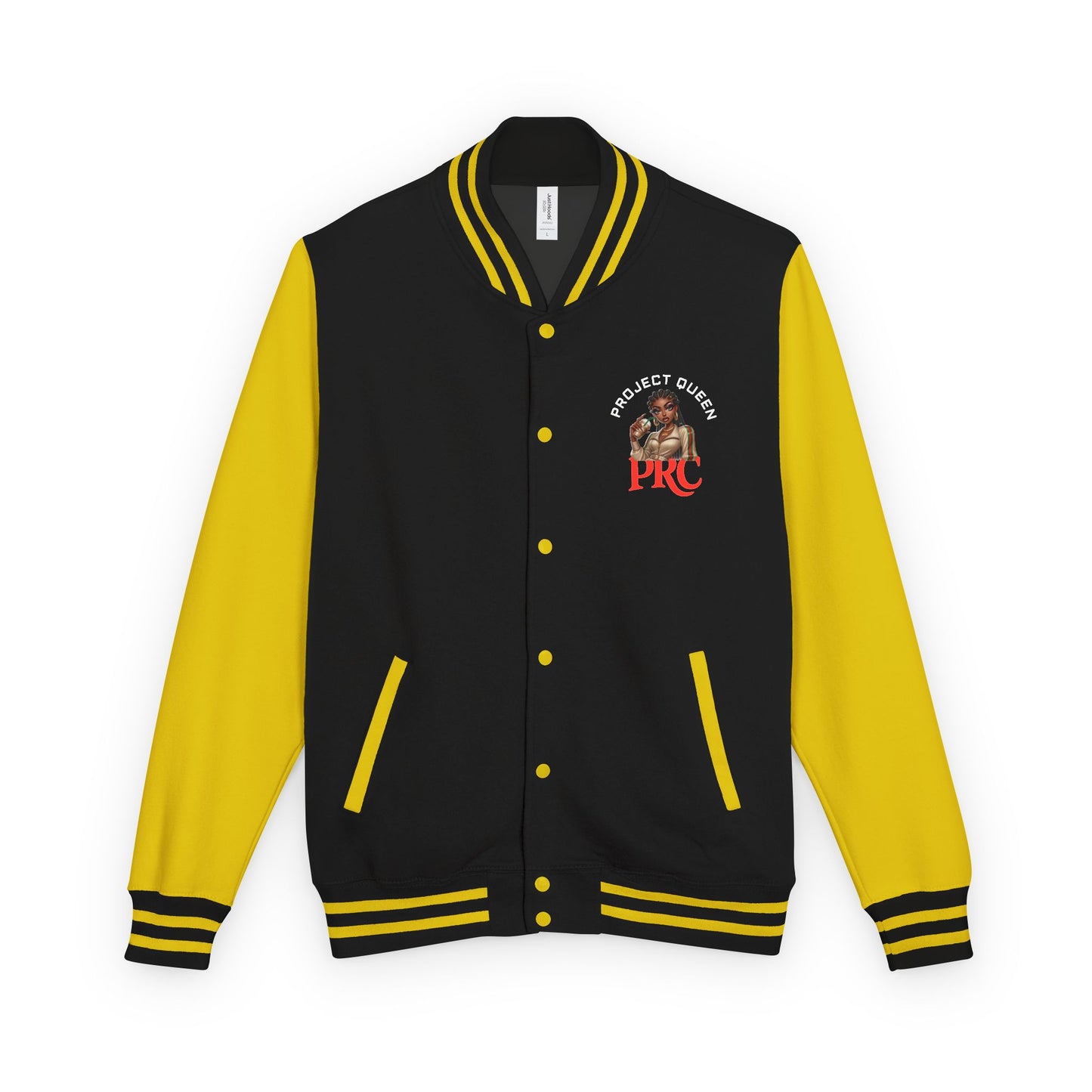 PRC Project Queen Letterman Jacket — Project Roots Co. Green Crest Varsity Jacket