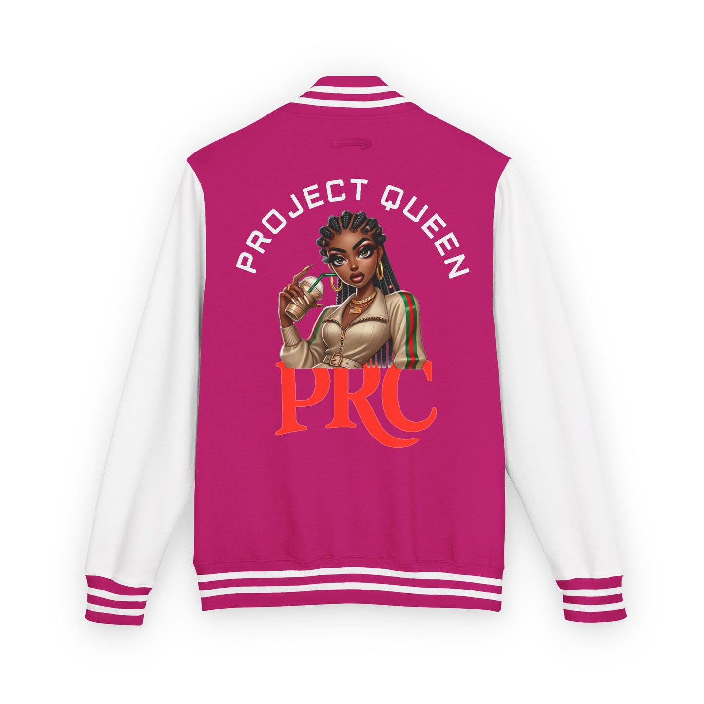 PRC Project Queen Letterman Jacket — Project Roots Co. Green Crest Varsity Jacket