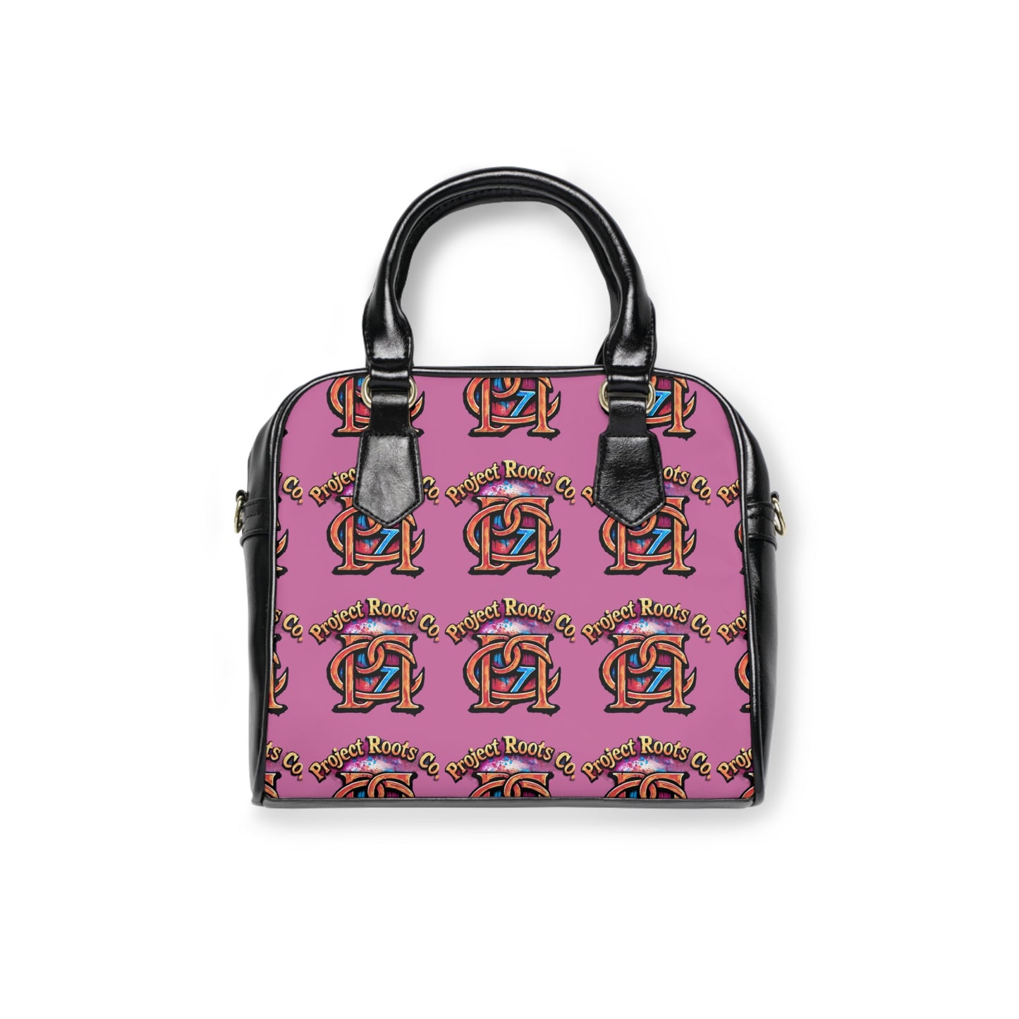 Project Roots pink Shoulder Handbag