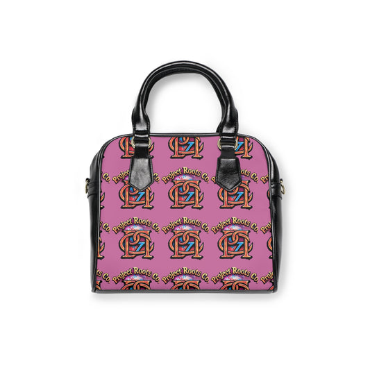 Project Roots pink Shoulder Handbag
