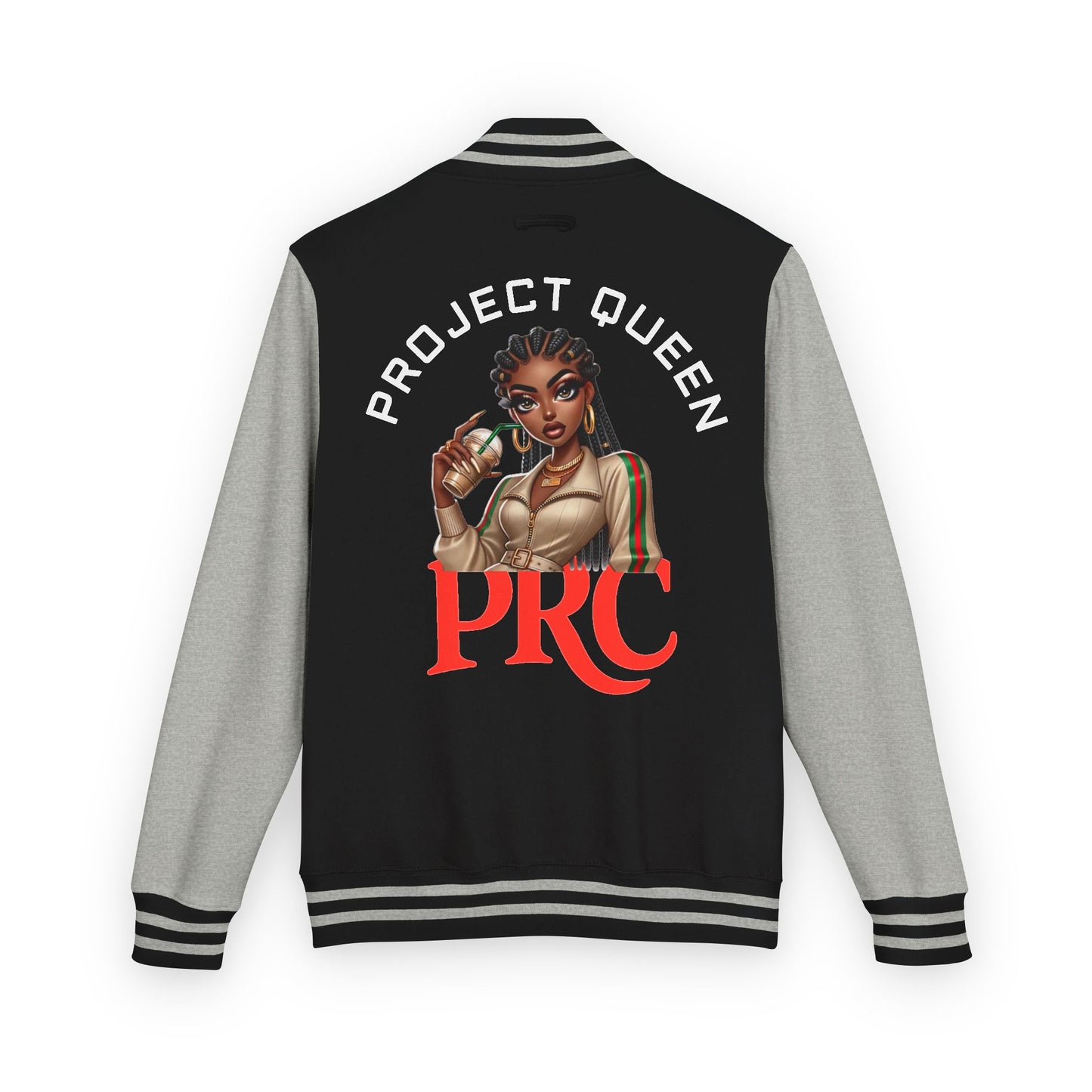 PRC Project Queen Letterman Jacket — Project Roots Co. Green Crest Varsity Jacket