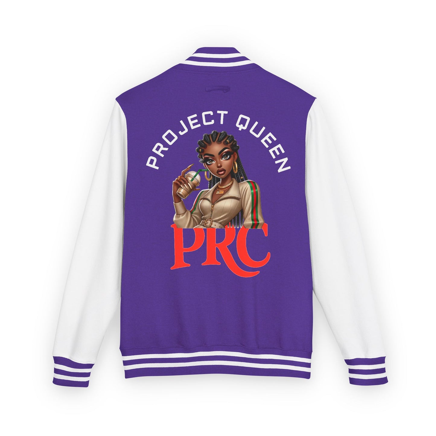 PRC Project Queen Letterman Jacket — Project Roots Co. Green Crest Varsity Jacket