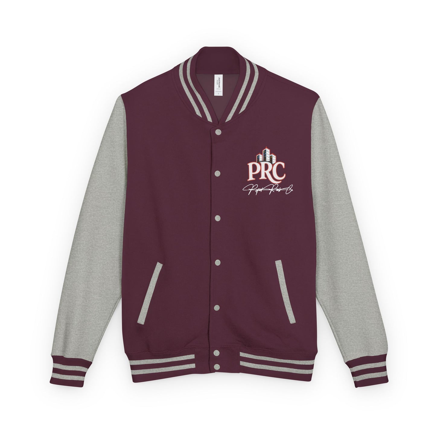 PRC Letterman Jacket — Project Roots Co. Green Crest Varsity Jacket