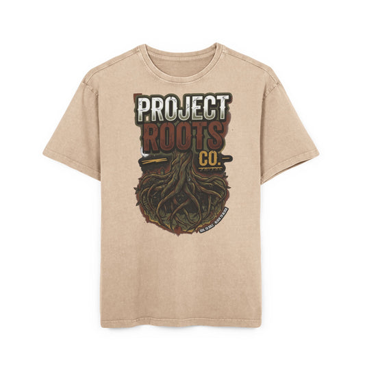 From The Ground Up Acid-Wash Tee — 'Protect Roots'
