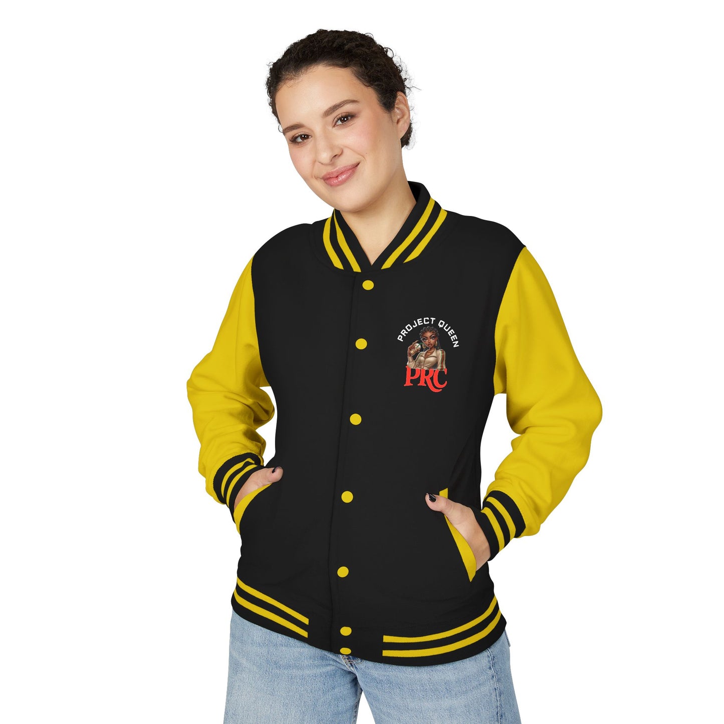 PRC Project Queen Letterman Jacket — Project Roots Co. Green Crest Varsity Jacket