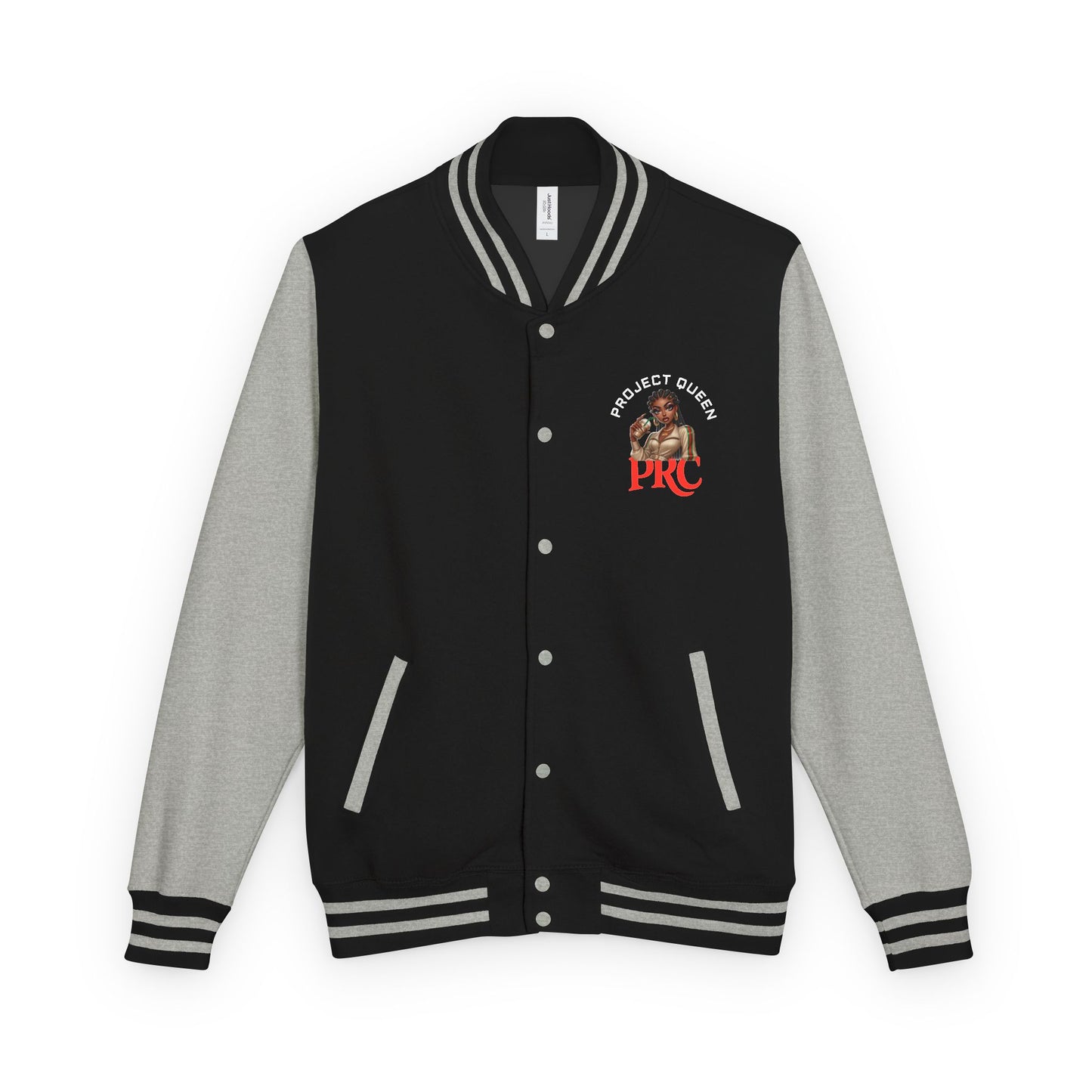 PRC Project Queen Letterman Jacket — Project Roots Co. Green Crest Varsity Jacket