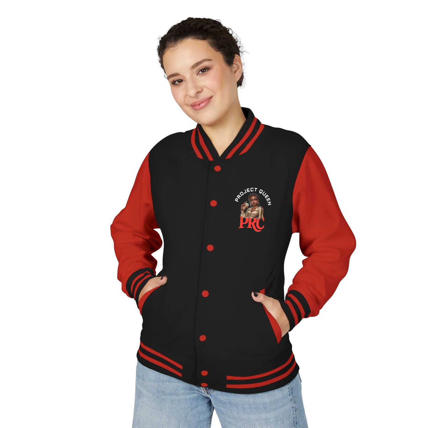 PRC Project Queen Letterman Jacket — Project Roots Co. Green Crest Varsity Jacket