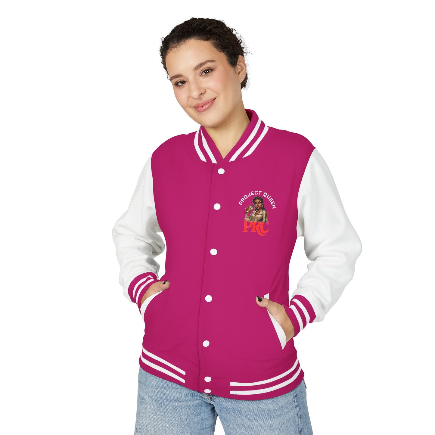 PRC Project Queen Letterman Jacket — Project Roots Co. Green Crest Varsity Jacket