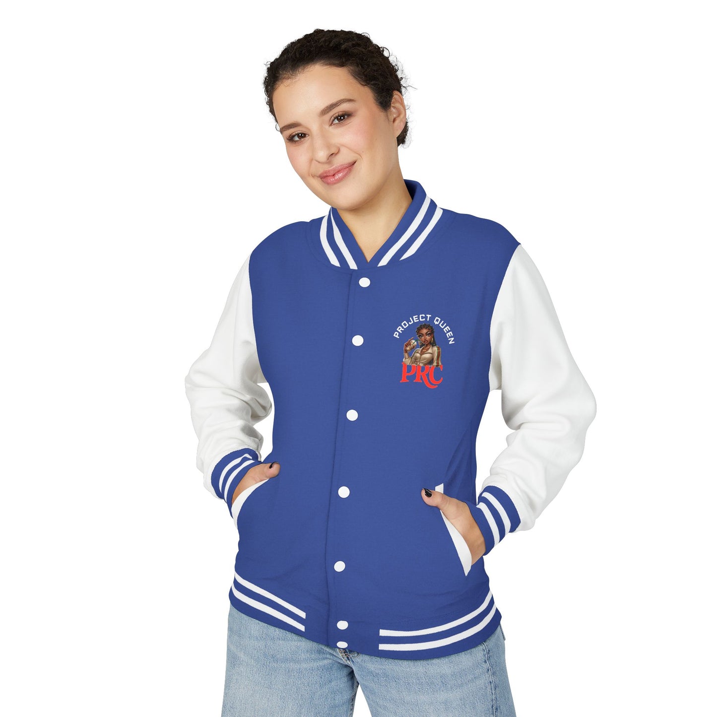 PRC Project Queen Letterman Jacket — Project Roots Co. Green Crest Varsity Jacket