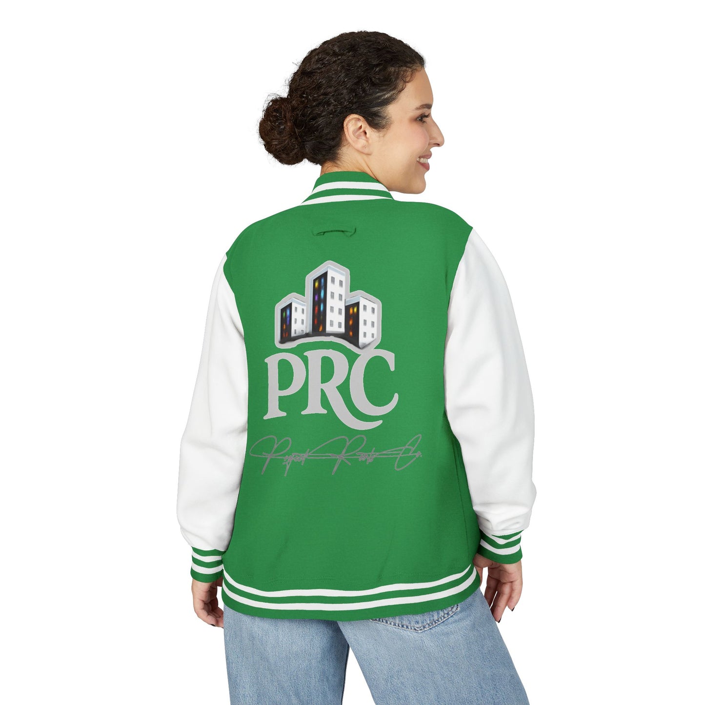 PRC Letterman Jacket — Project Roots Co. Green Crest Varsity Jacket
