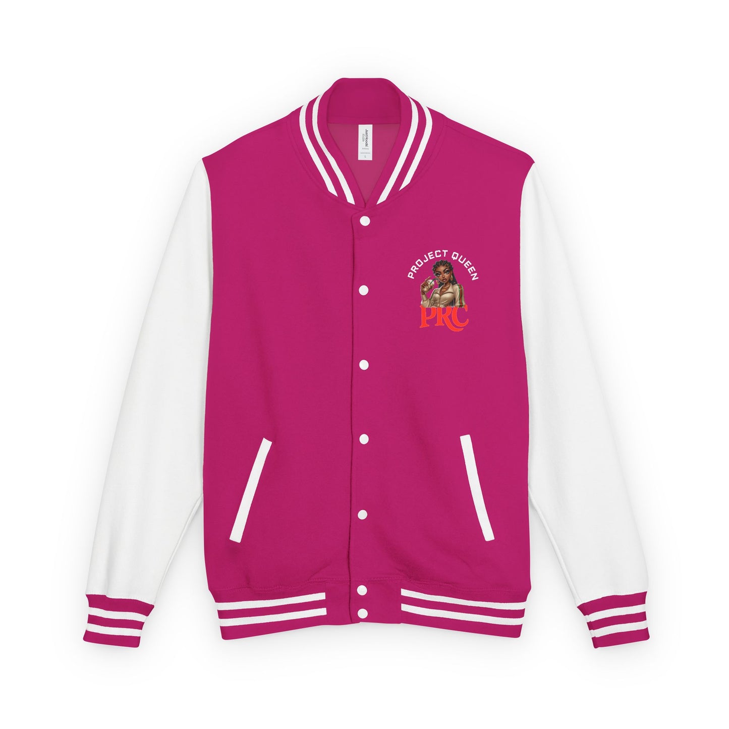 PRC Project Queen Letterman Jacket — Project Roots Co. Green Crest Varsity Jacket
