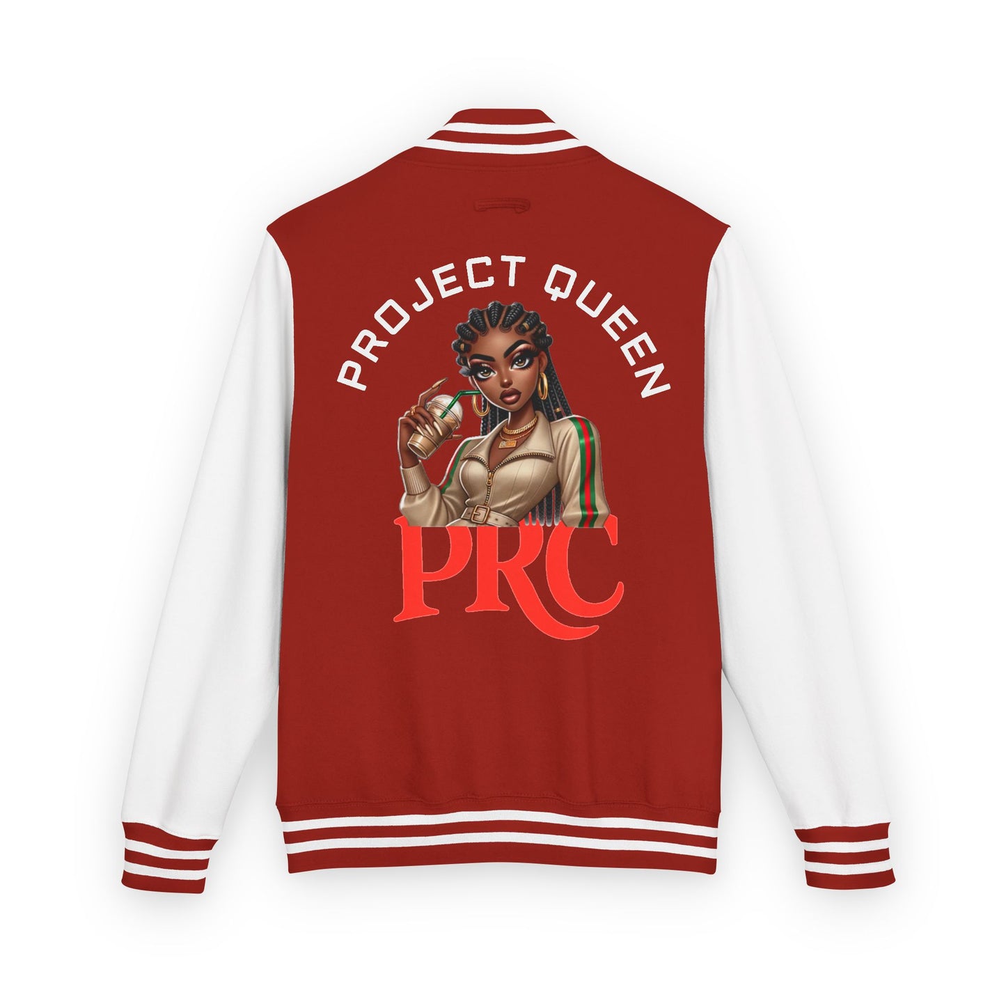 PRC Project Queen Letterman Jacket — Project Roots Co. Green Crest Varsity Jacket