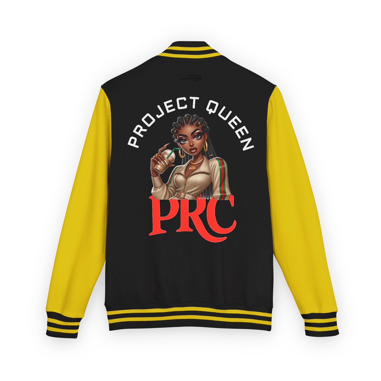 PRC Project Queen Letterman Jacket — Project Roots Co. Green Crest Varsity Jacket