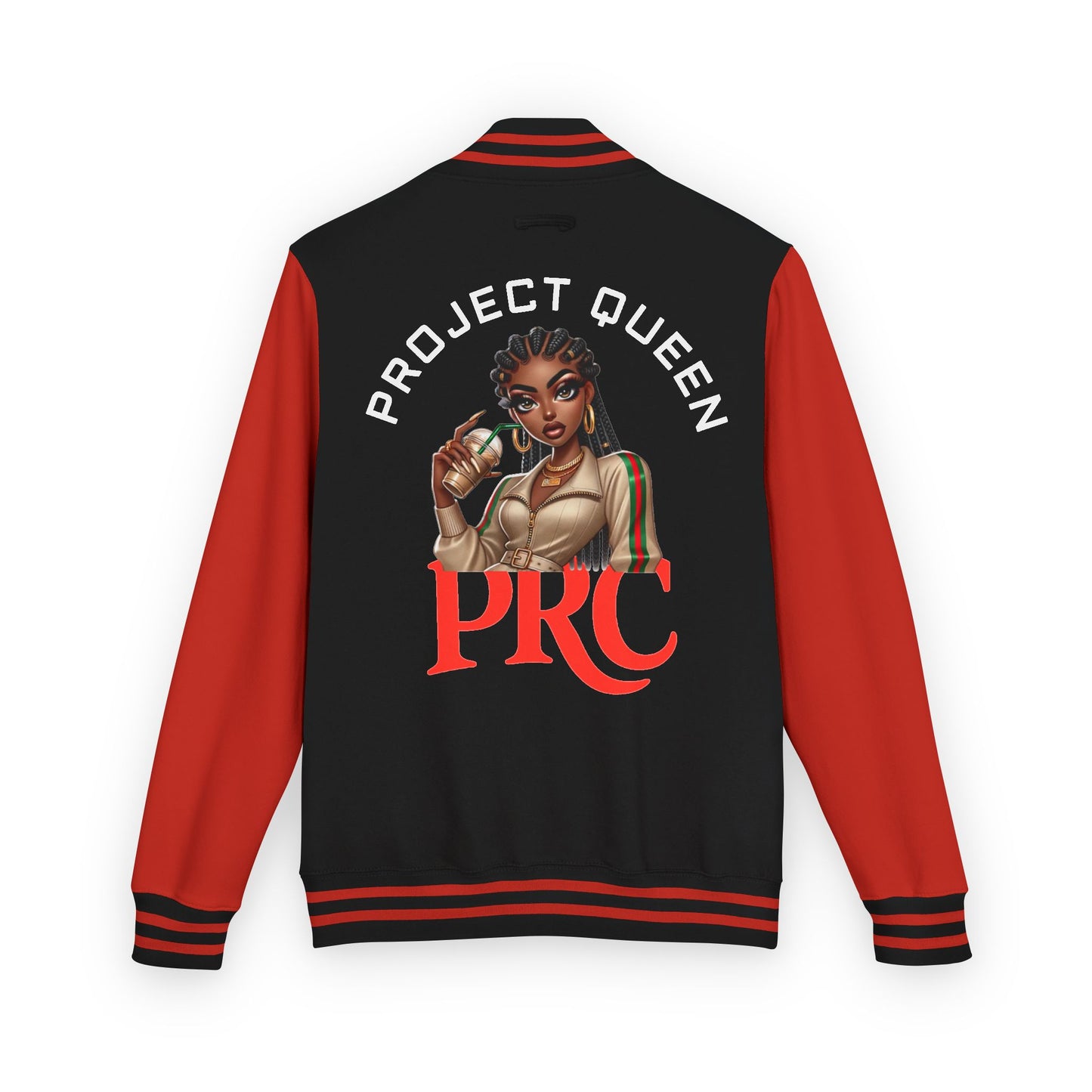 PRC Project Queen Letterman Jacket — Project Roots Co. Green Crest Varsity Jacket