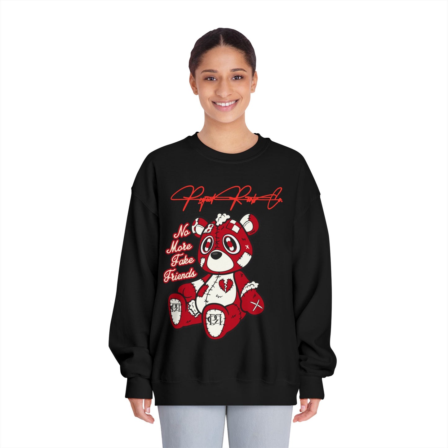 PRC No Fake Friends Teddy Sweatshirt