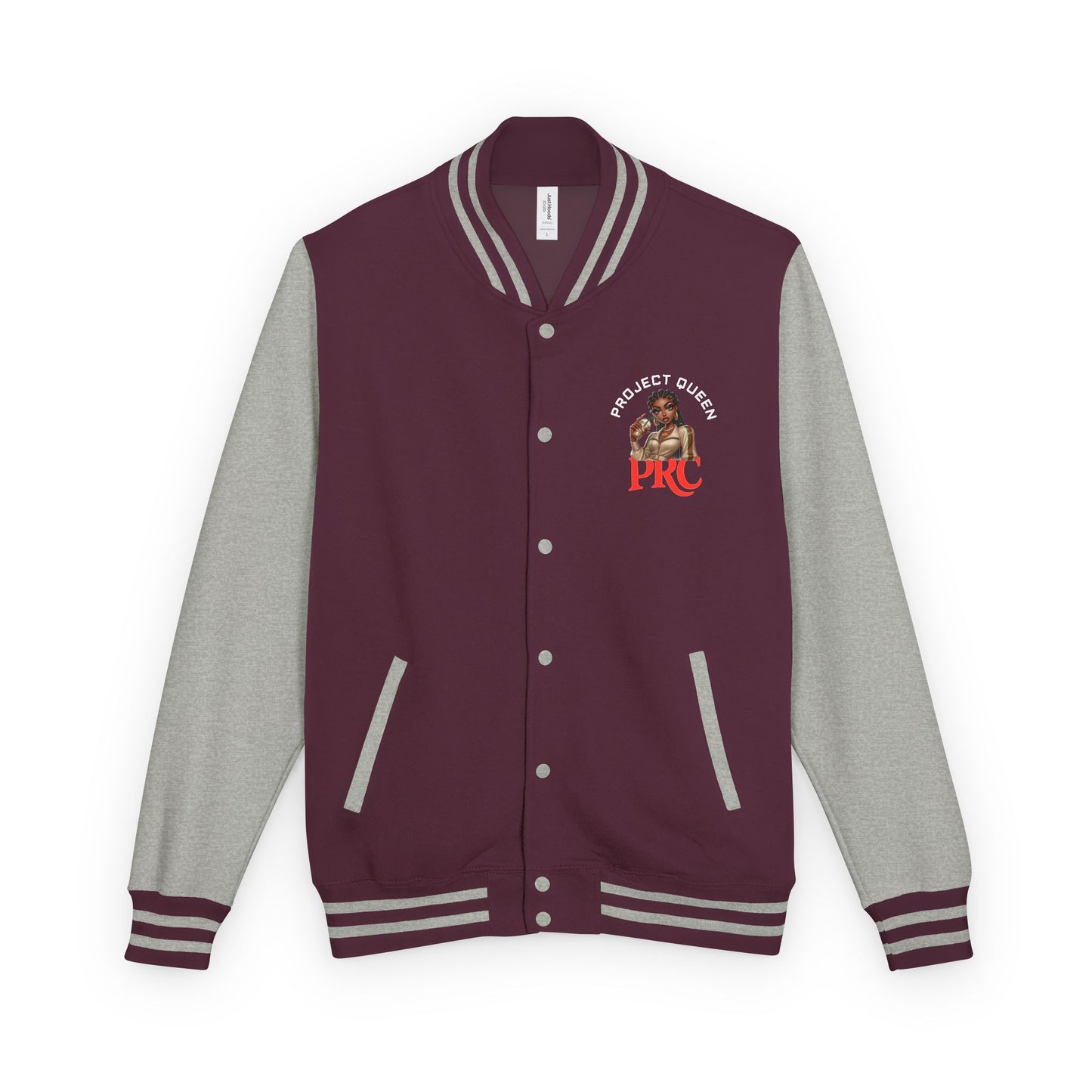 PRC Project Queen Letterman Jacket — Project Roots Co. Green Crest Varsity Jacket