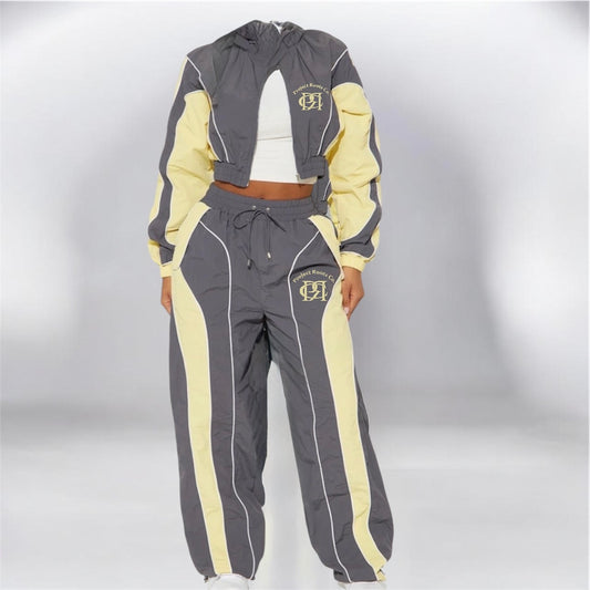 PRC CROP TOP WINDBREAKER SET